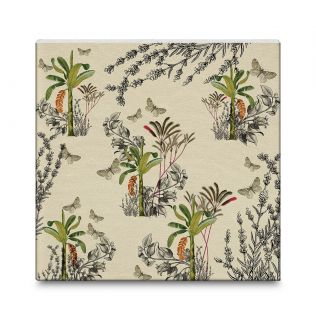 India Circus Desert Plants 16x16 and 24x24 Canvas Wall Art