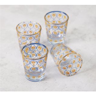 India Circus Floral Hypnosis Shot Glass (Set of 4)