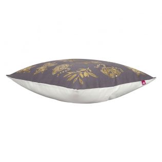 India Circus Floral Sketch Foil Cushion Cover