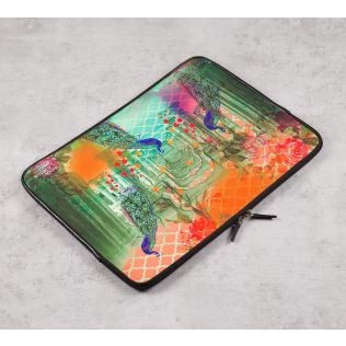 India Circus Peacock Dwar Laptop Sleeve