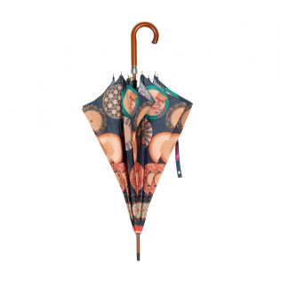 India Circus Platter Portrayal Umbrella