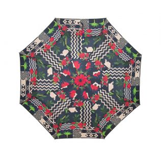 India Circus Rose Garden Maze 3 Fold Umbrella