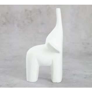 India Circus The White Happy Elephant Figurine