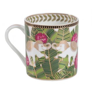 India Circus Tropical Tusker Coffee Mug Set of 6