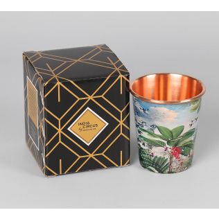 India Circus Tropical View Small Copper Tumbler