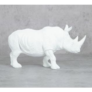 India Circus White Rhino Calf Figurine
