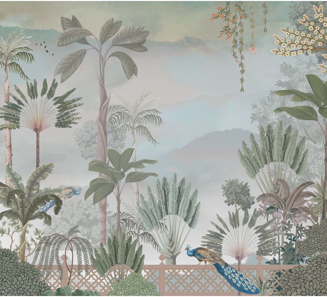 India Circus by Krsnaa Mehta Blooming Meadow Wallpaper