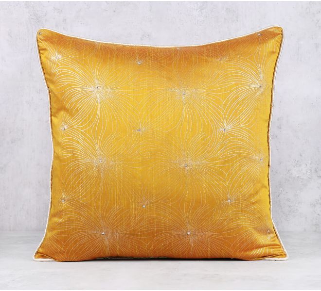 India Circus by Krsnaa Mehta Durian Foils Metallic Print  Cushion Cover