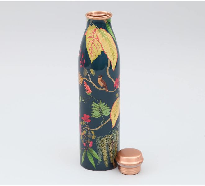 India Circus by Krsnaa Mehta Fronds and Florets Copper Bottle
