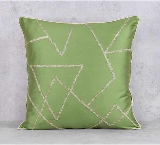 India Circus by Krsnaa Mehta Olive Gold Cushion Cover