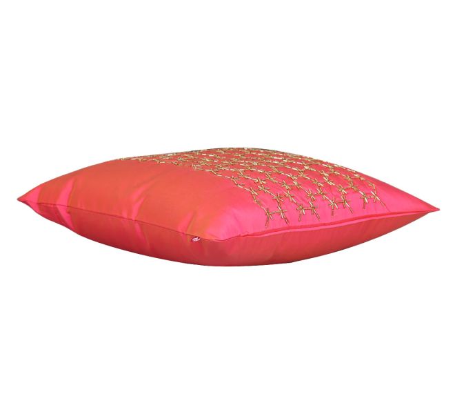 India Circus Rice Bead Pink Cushion Cover