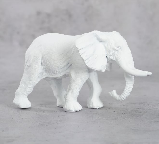 India Circus White Baby Elephant Figurine