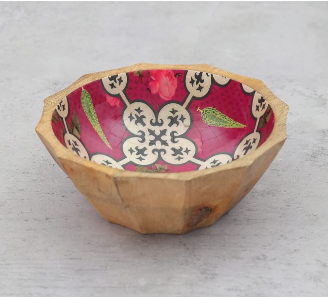 India Cricus by Krsnaa Mehta Clover's Knotty Play Small Wooden Bowl