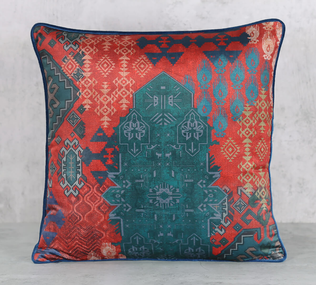 Buy Heritage Haven Velvet Cushion Cover | Velvet Cushion Covers | India ...